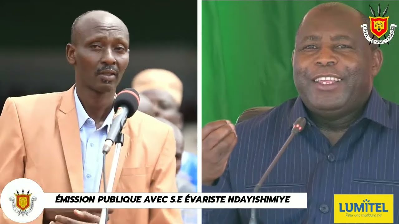 Émission Publique avec SE Evariste Ndayishimiye