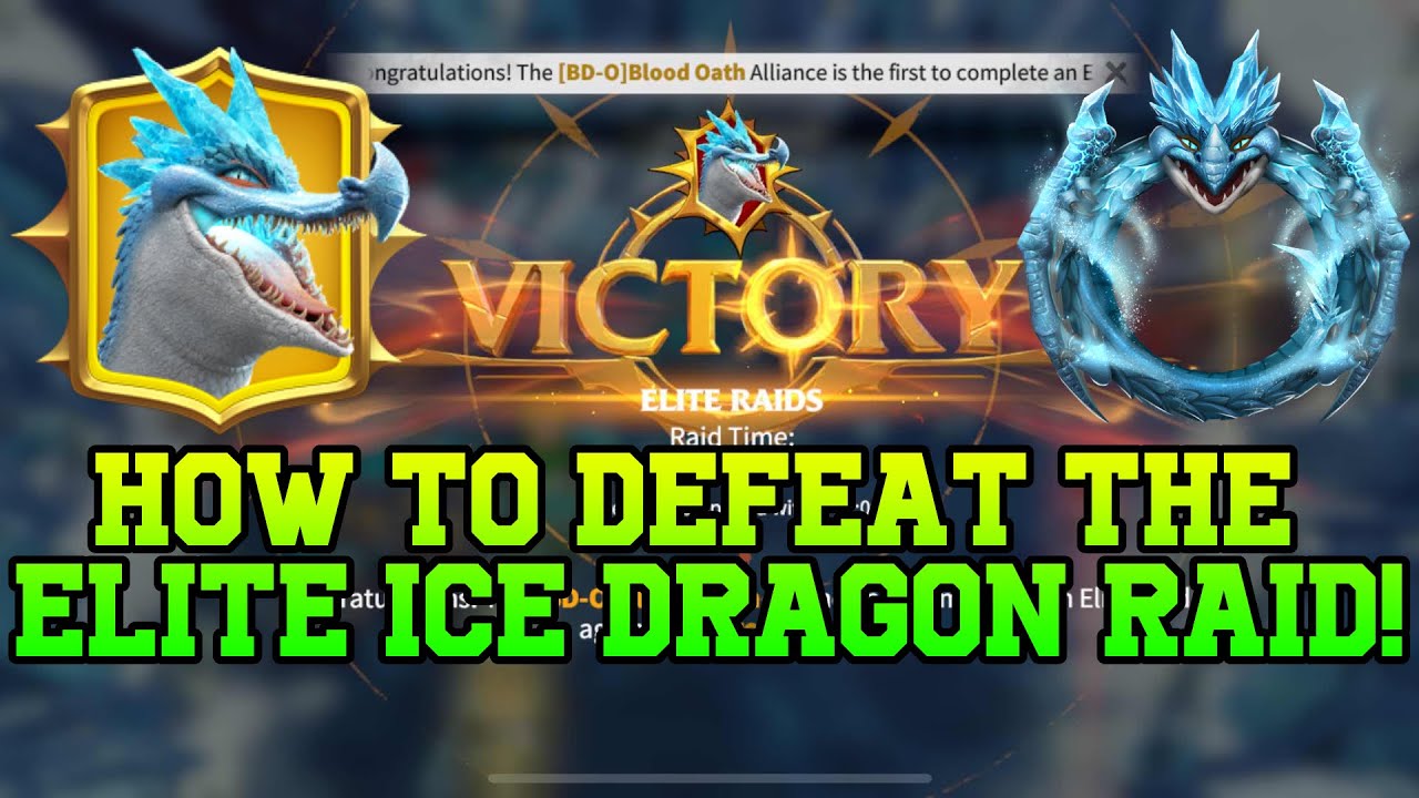 Call of Dragons - How To Defeat The Elite Ice Dragon!