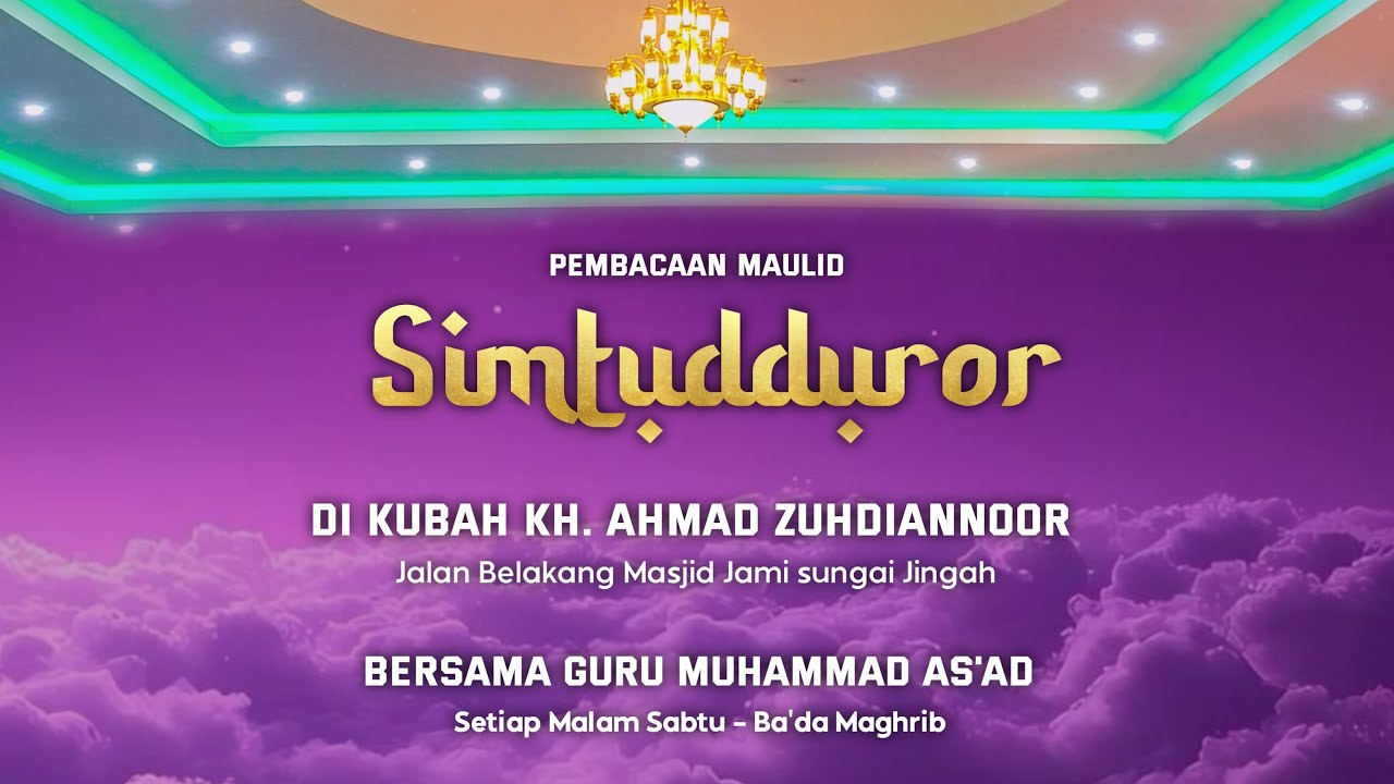PEMBACAAN MAULID AL-HABSYI DI KUBAH KH. AHMAD ZUHDIANNOOR , MALAM SABTU, TGL 23-01-2026