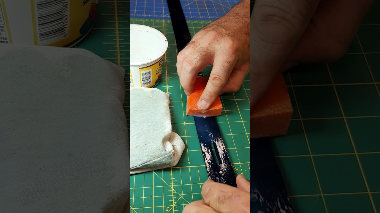 Applying Resolene acrylic finish
