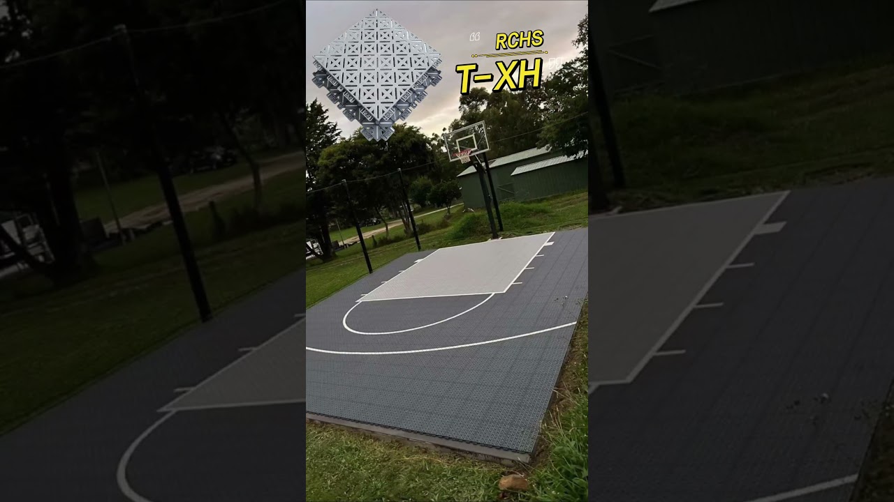 Do you also want to DIY a home backyard basketball court like this?