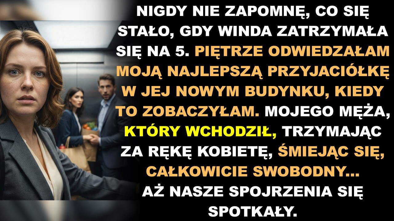 Winda stanęła. Mąż wszedł, trzymając JĄ za rękę. Szepnęła: „Kto to?” Jestem jego ŻONĄ