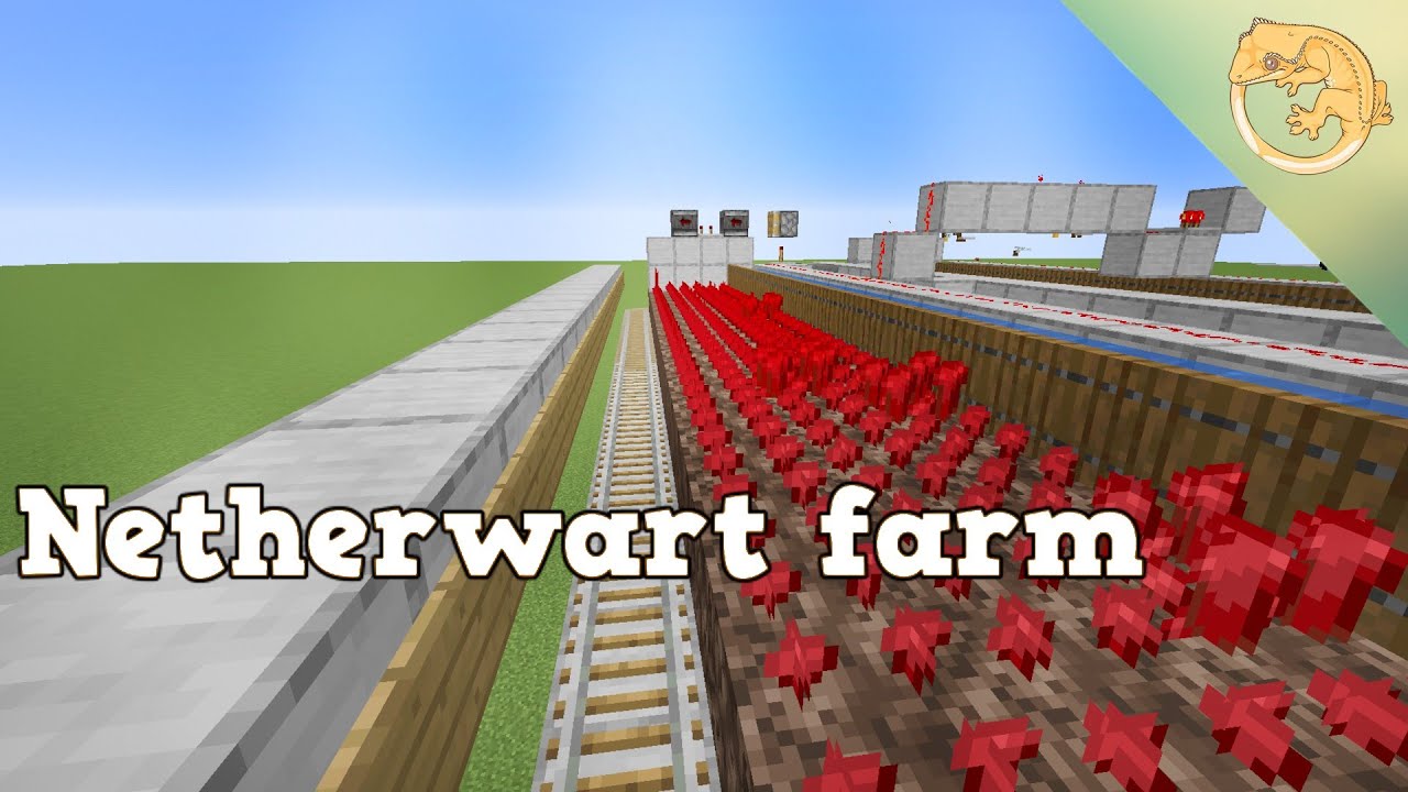 How to build an simple, automatic, AFK able nether wart farm in minecraft