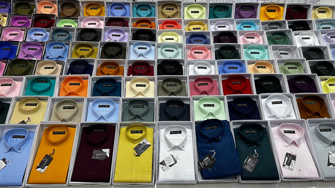 Shirts manufacturers in delhi | cheapest shirts market | jeans manufacturer,Button Art Gandhi nagar