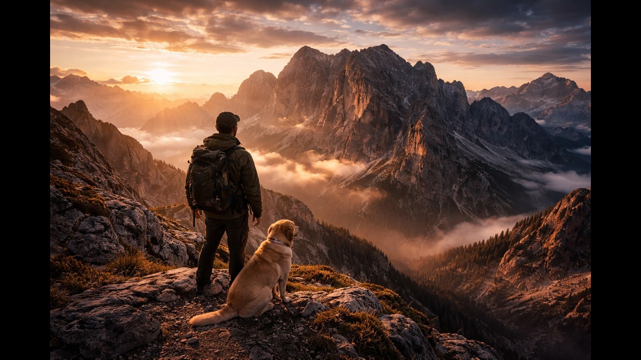 Emotional Sunset at Monte Civetta 🌄 Violin Lo-Fi in the Italian Dolomites | Deep Feelings & Peace