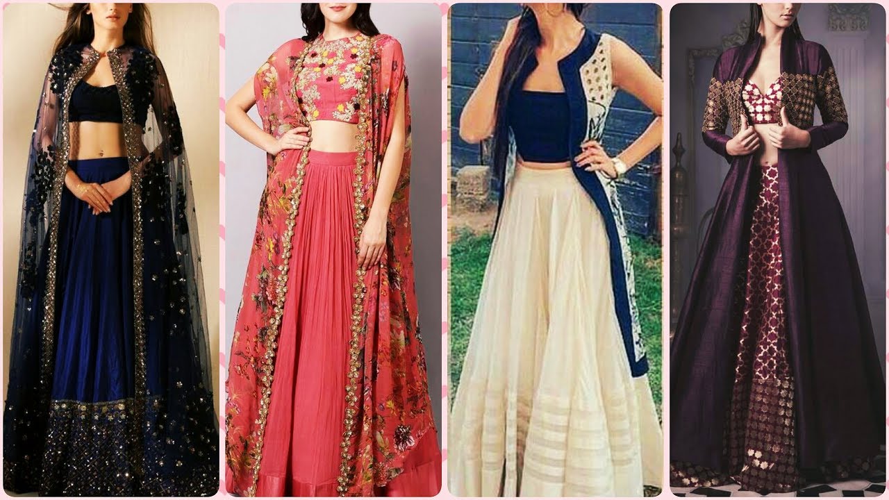 Jacket Lehenga | Lehenga with Long Jacket | Lehenga Choli with Jacket | Fashion Motivation