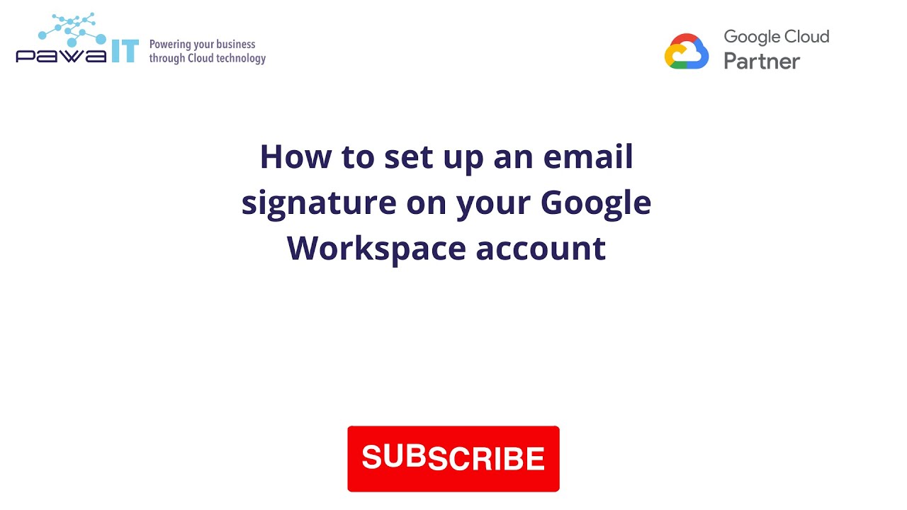 How to set up an email signature on your Google Workspace account