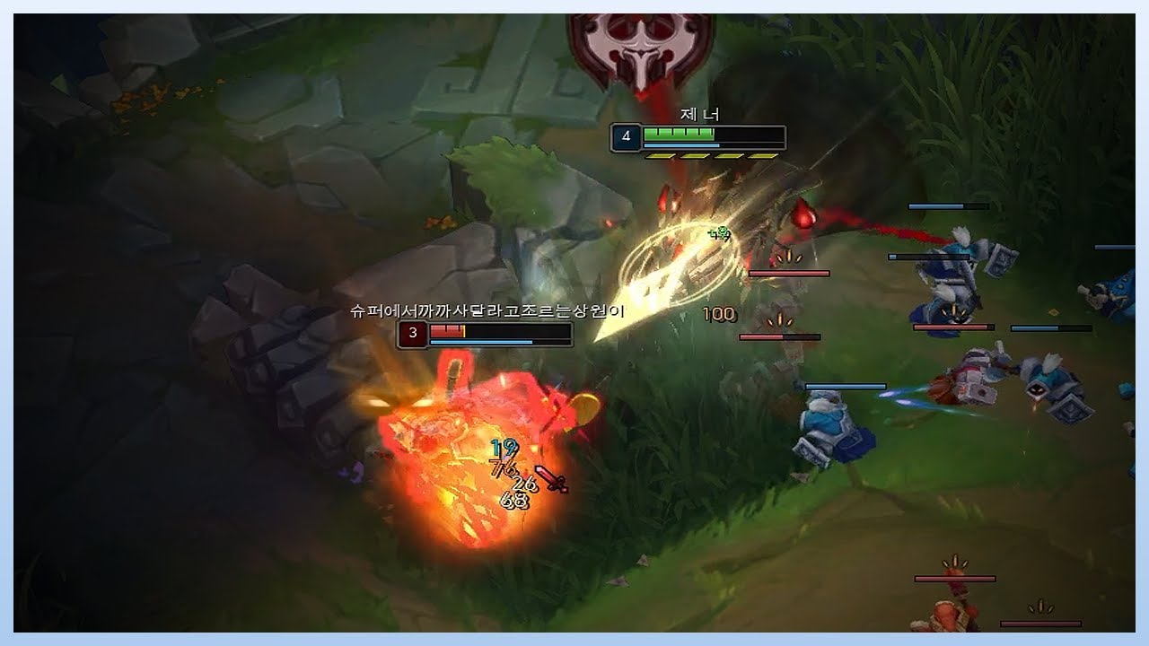 이렐 vs 2단버프 다리우스