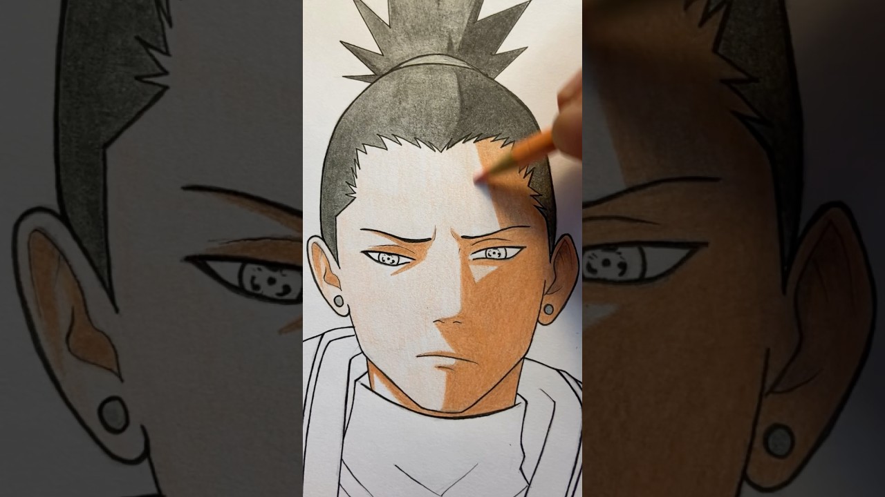 Como pintar pele de anime #anime #desenhonaruto