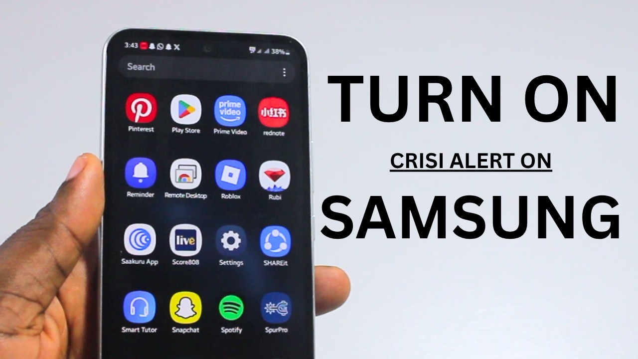 How to Turn On Crisis Alert on Samsung Phone