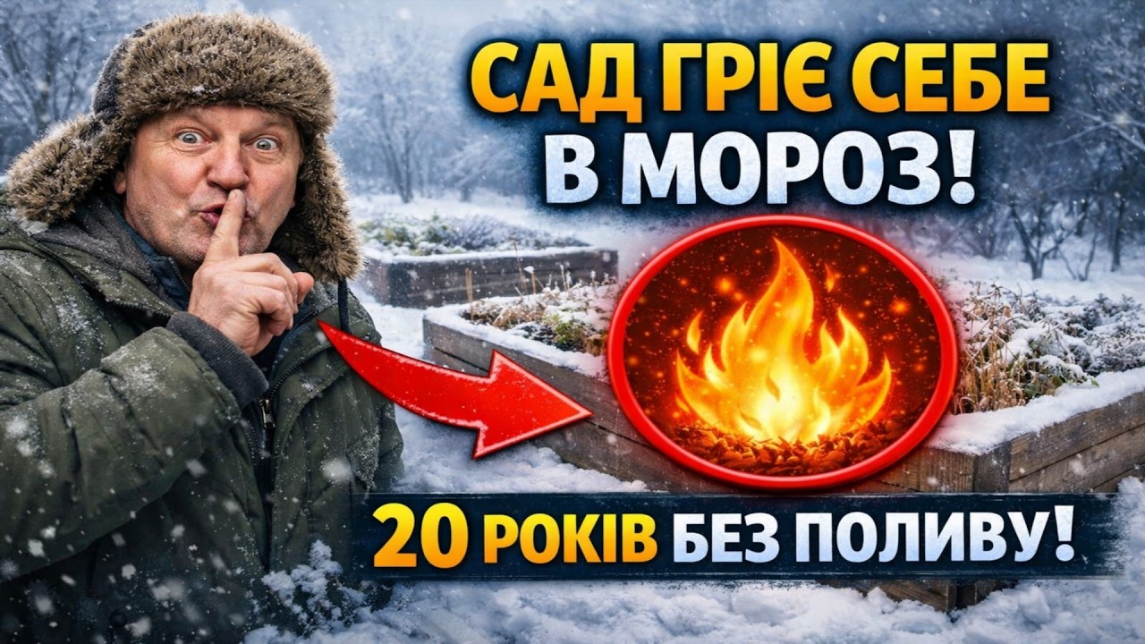 Секрет саду, що гріє себе в мороз: 20 років урожаю БЕЗ поливу та добрив!