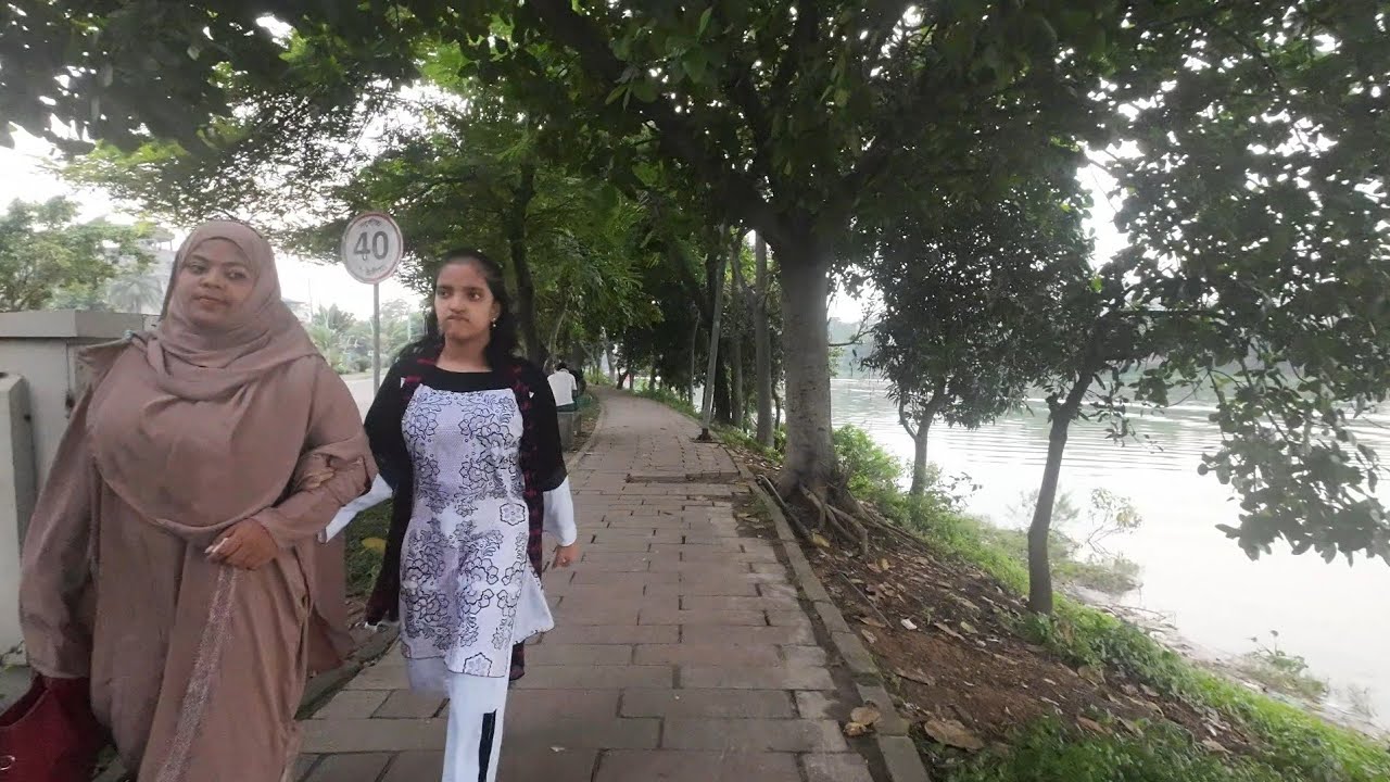 Hatirjheel lake park western side 🇧🇩 Dhaka Walking Tour Part - 58 @Tourbeck