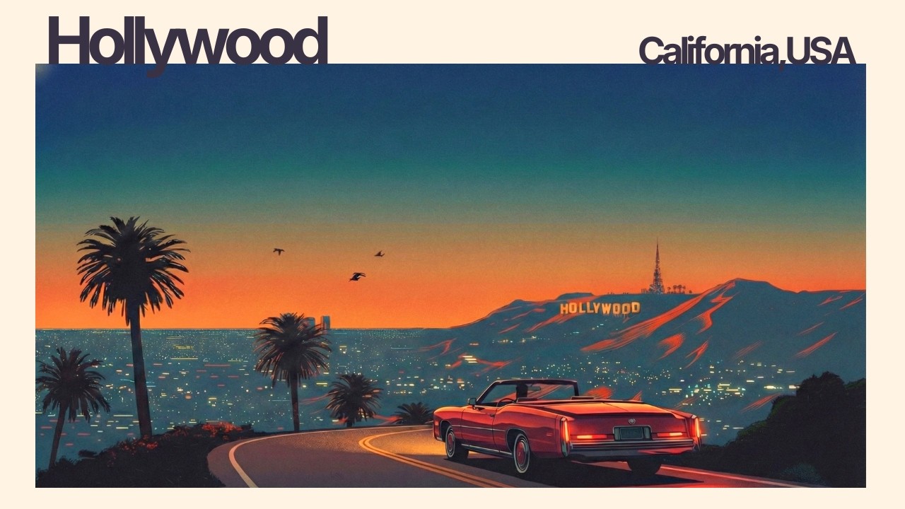 Jazz House Mix | (Hollywood Hills Overlook) Cinematic 70s Set | Elegant Night Grooves & Night Drive