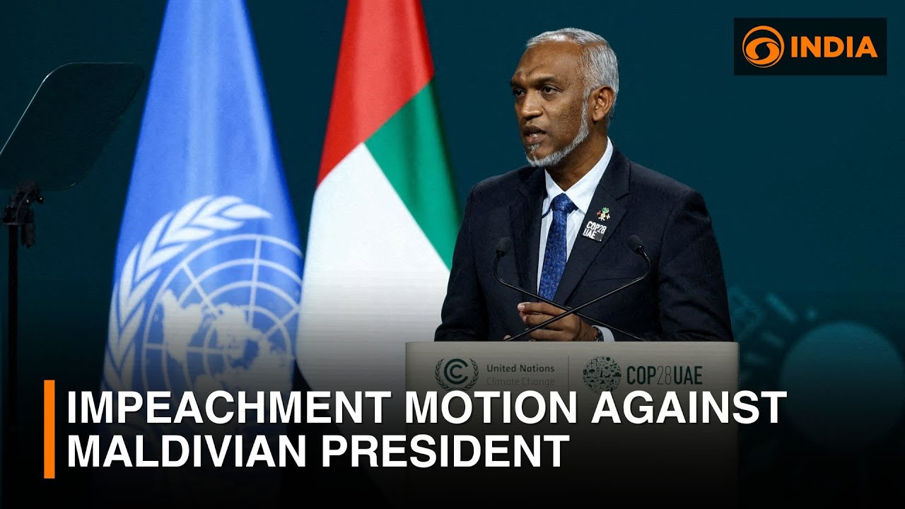 Impeachment Motion agianst Maldivian President & more updates |  DD India Live