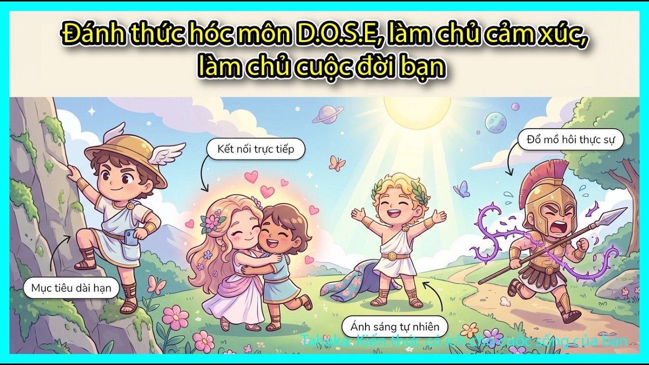 Làm chủ cảm xúc với bộ 4 hóc môn D.O.S.E