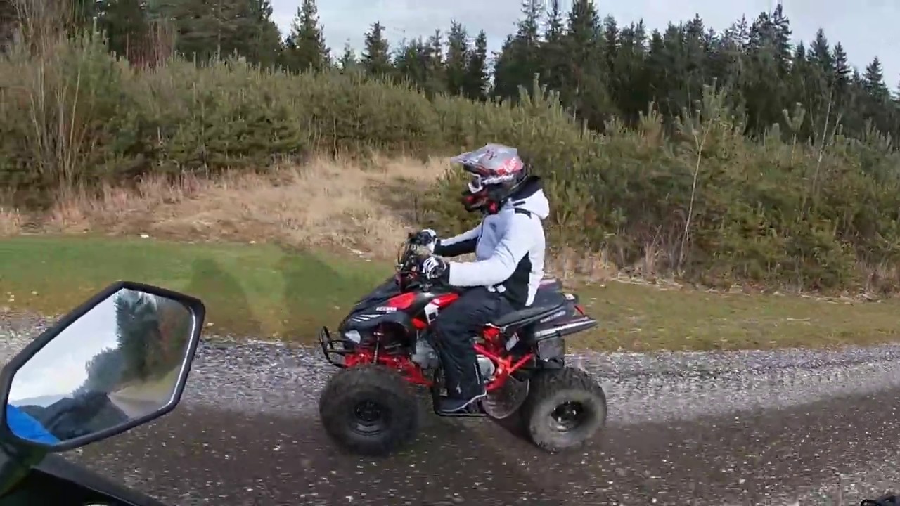 Kinder Quad 110ccm Access MOTOR AMS mini Super Sport / GoPro 7 White