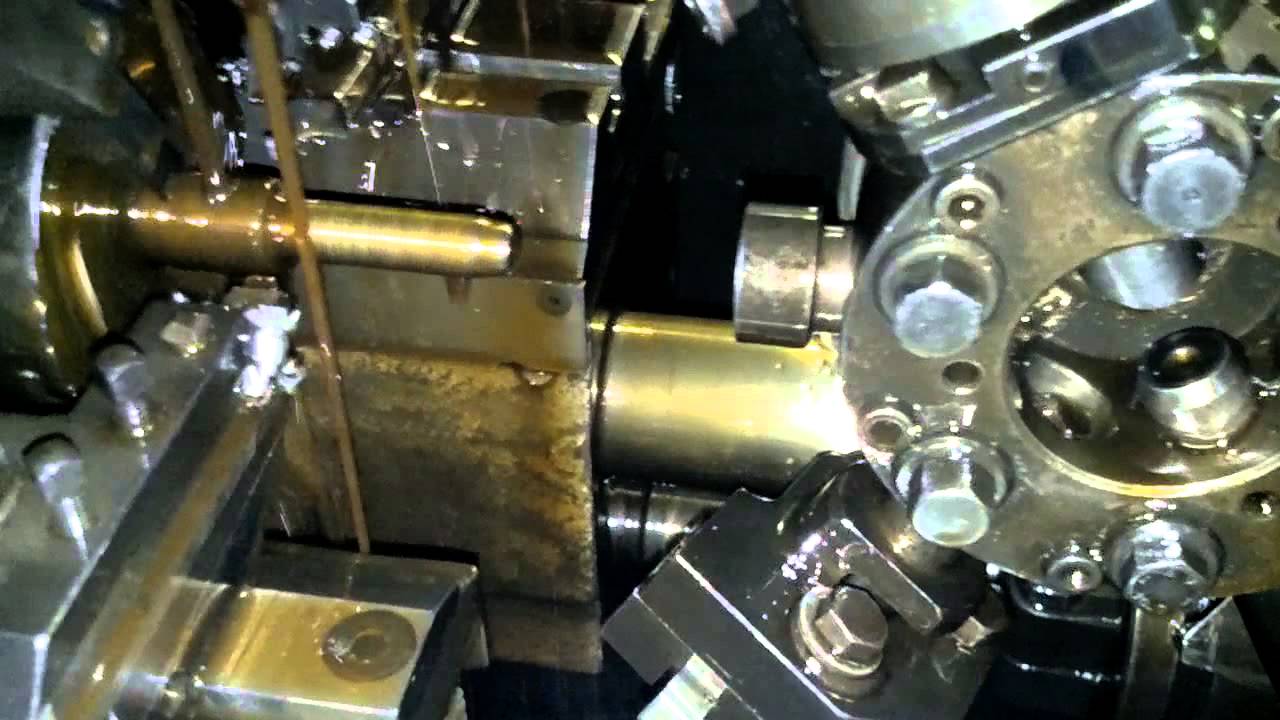 Adjustment bolt machined on an Traub Td26