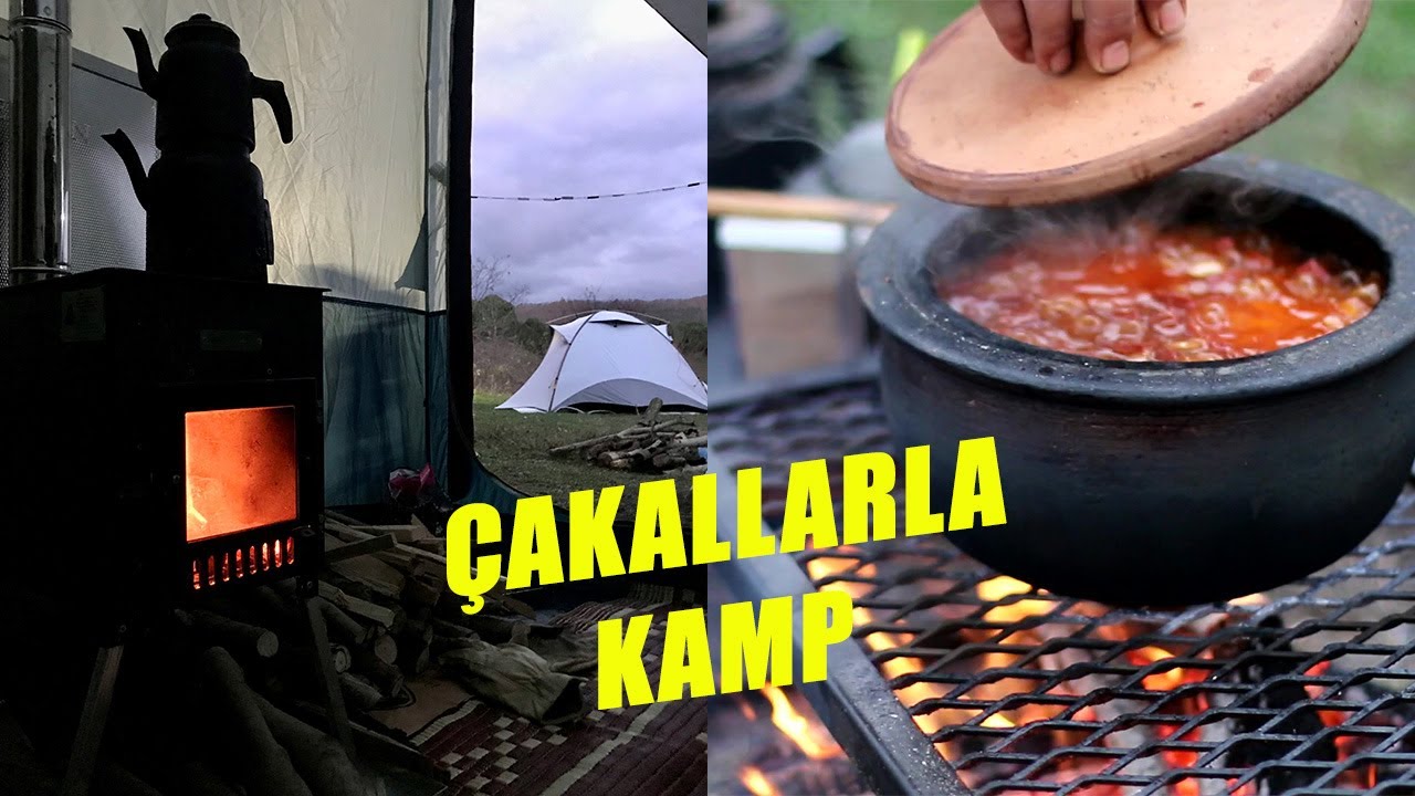YABAN DOMUZU VE ÇAKALLARLA SOBALI ÇADIR KAMPI