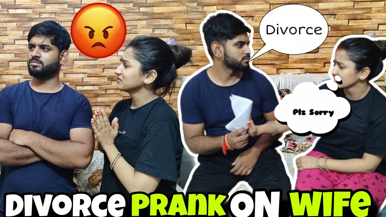 Divorce prank on wife😱 | Husband wife couple Prank | Prank on wife | MrandMrsgautam