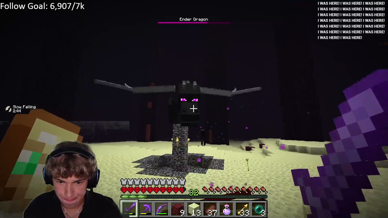 BillyGeek1 HARDCORE ENDERDRAGON FIGHT!