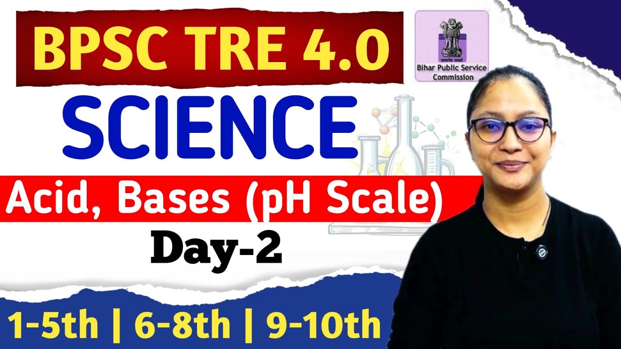 Вакансия BPSC TRE 4.0 2026 | BPSC TRE 4.0 Наука NCERT | BPSC TRE 4.0 Science – Кислоты, основания...