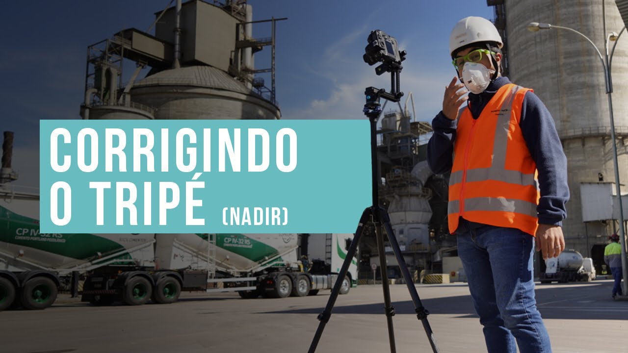 Correção de tripé (Nadir)  em foto panorâmica 360