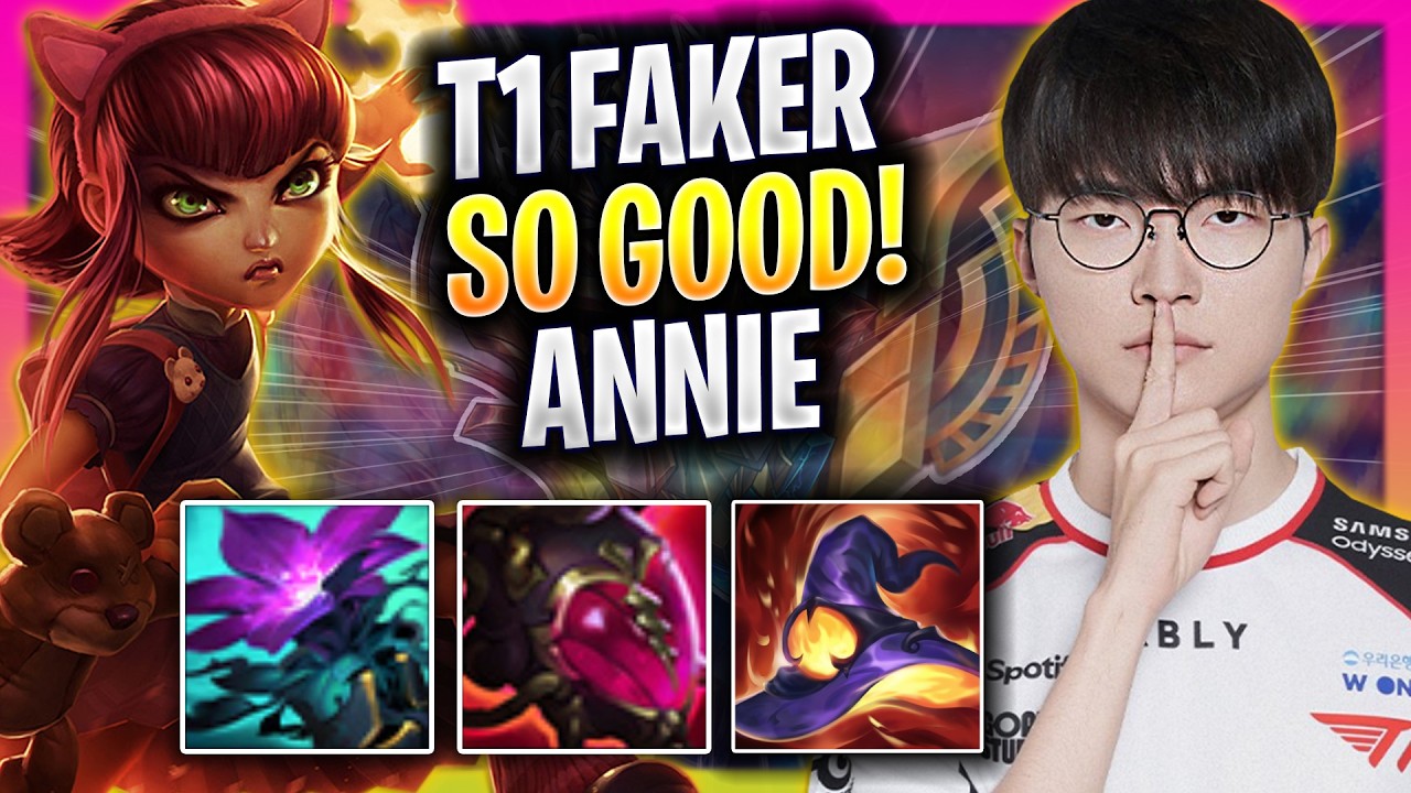 FAKER IS SO GOOD WITH ANNIE! - T1 Faker Plays Annie MID vs Yone! | Season 2026