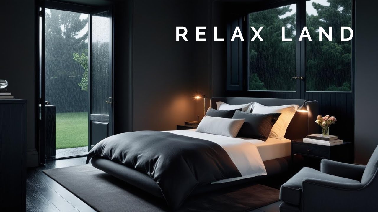 RAIN SOUND AND PIANO  make you sleep well | Good night insomnia with Good melodies Rain