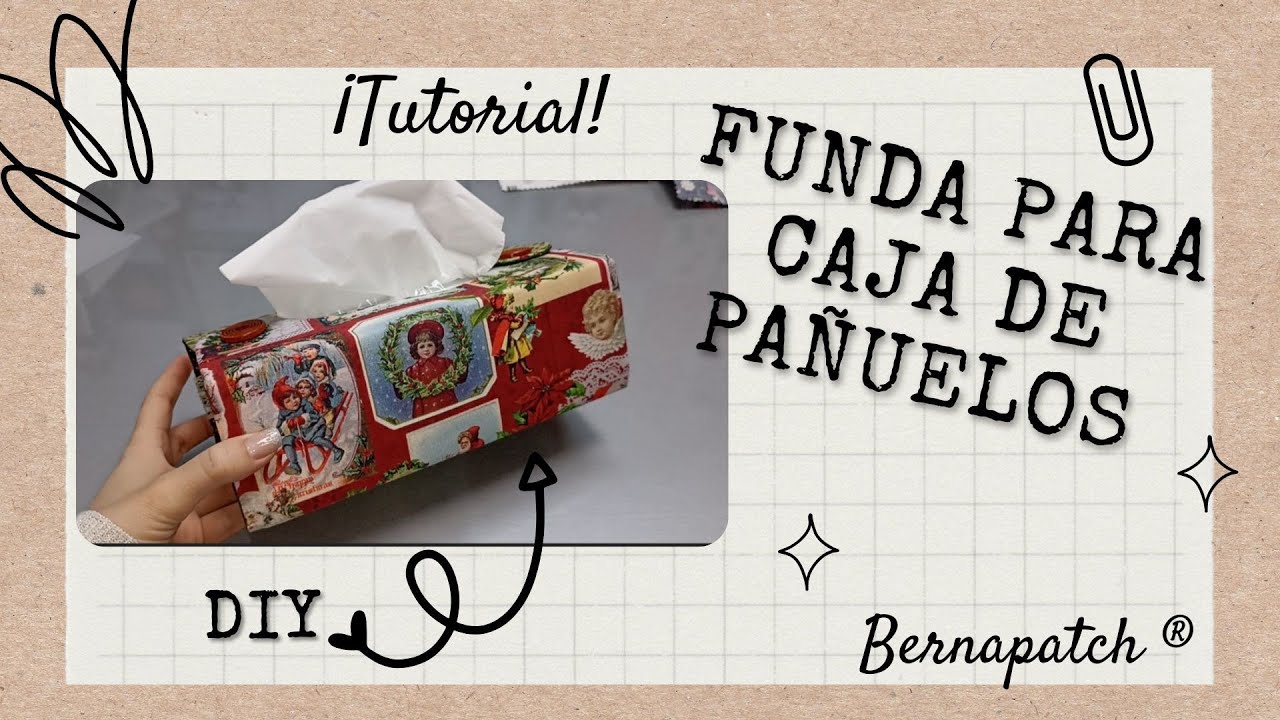 Tutorial Funda para Caja de Pañuelos 🪡🧵 DIY