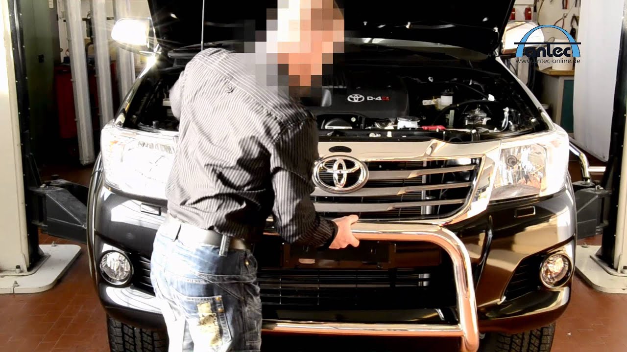 11E4116 Antec-Online Toyota-Hilux Modell2012 Spoilerschutzrohr gekr&ouml;pft