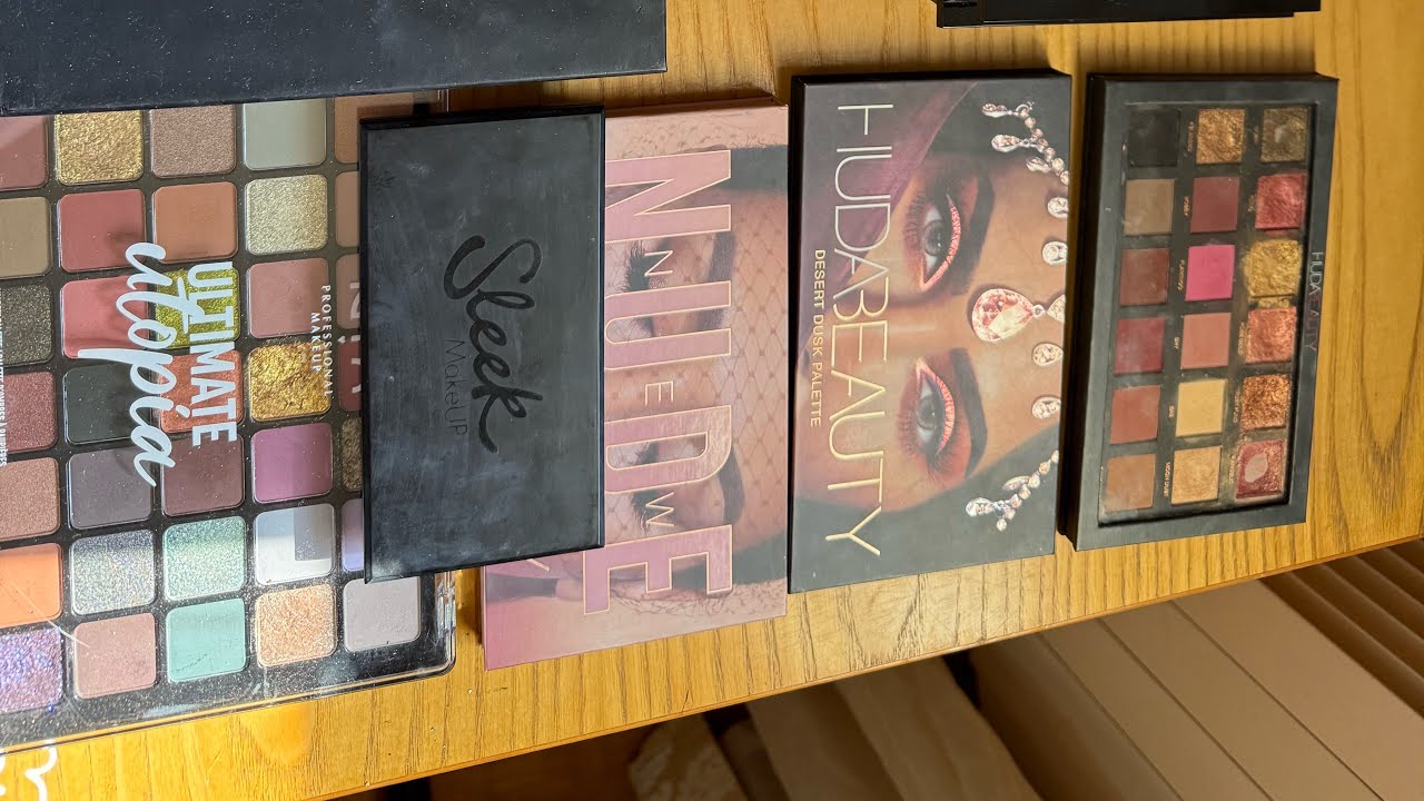 Tutta la mia collezione di palette ❤️#makeup #palette #beautyessentials #makeuplover 🫶🫶🫶