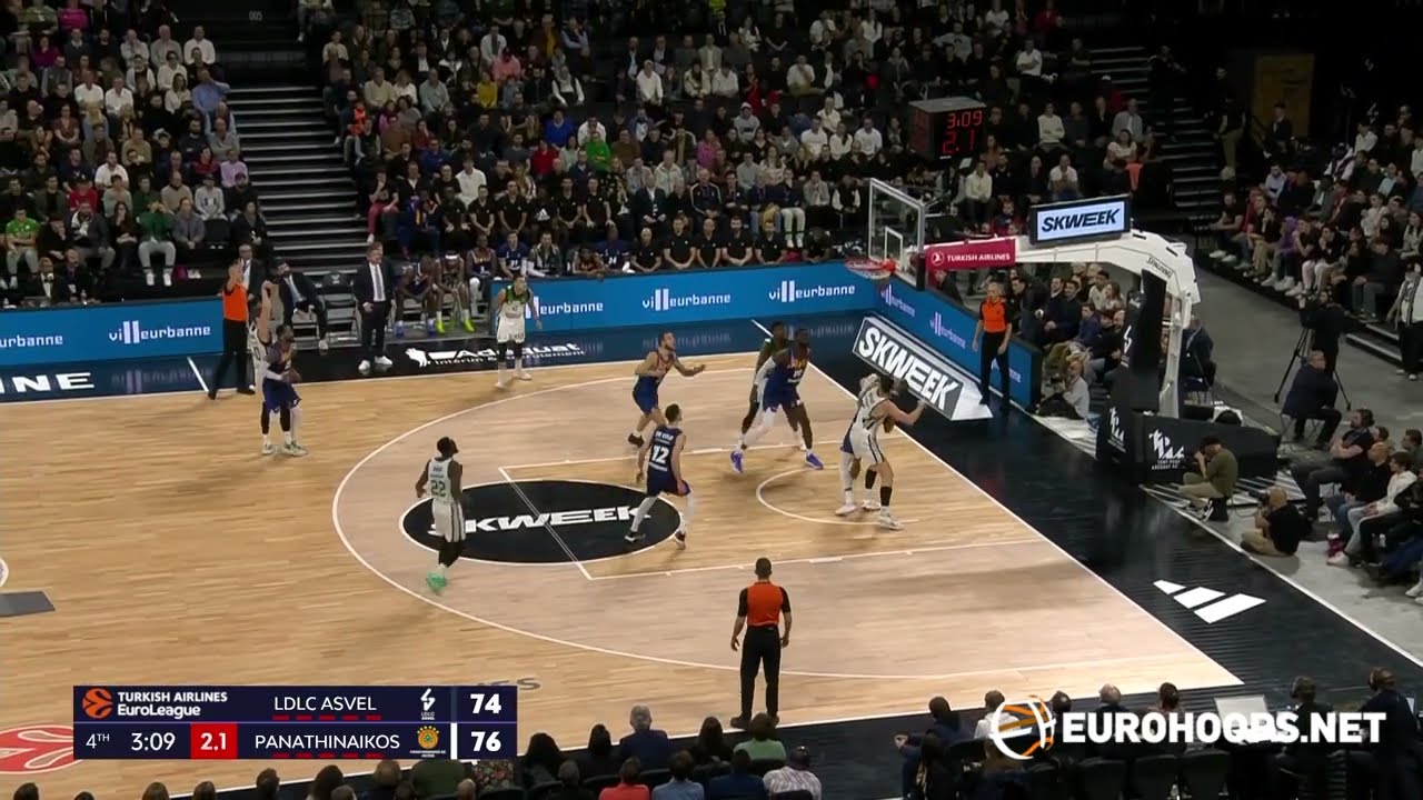 Marius Grigonis (19 points, 2 assists): LDLC ASVEL Villeurbanne-Panathinaikos AKTOR Athens 81-89