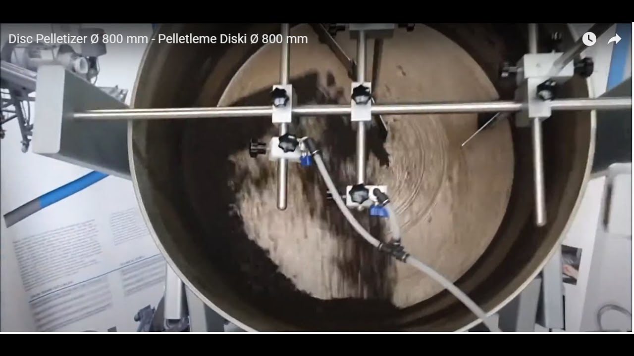 Disc Pelletizer Ø 800 mm - Pan Granulator