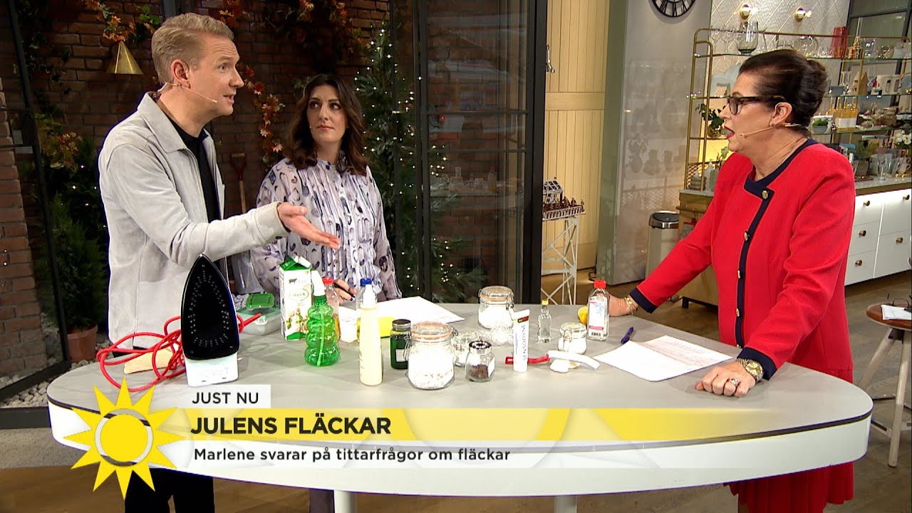 Så får du bort julens fläckar – här är städexpert Marlénes bästa tips - Nyhetsmorgon (TV4)