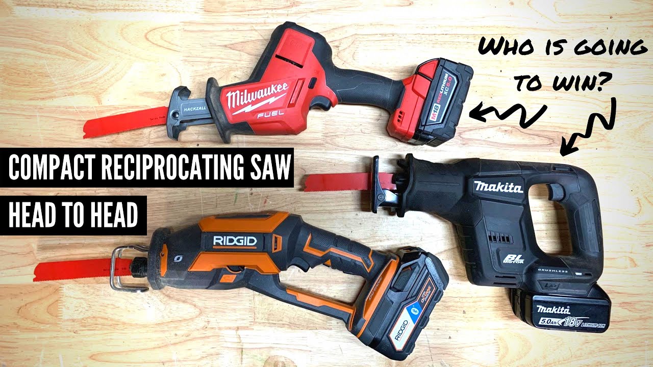 Battery Powered Sub-Compact & Compact Reciprocating Saw Head to Head