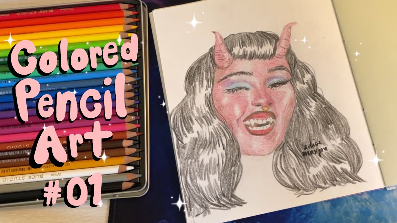 Portrait drawing | Colored Pencil Drawing 01