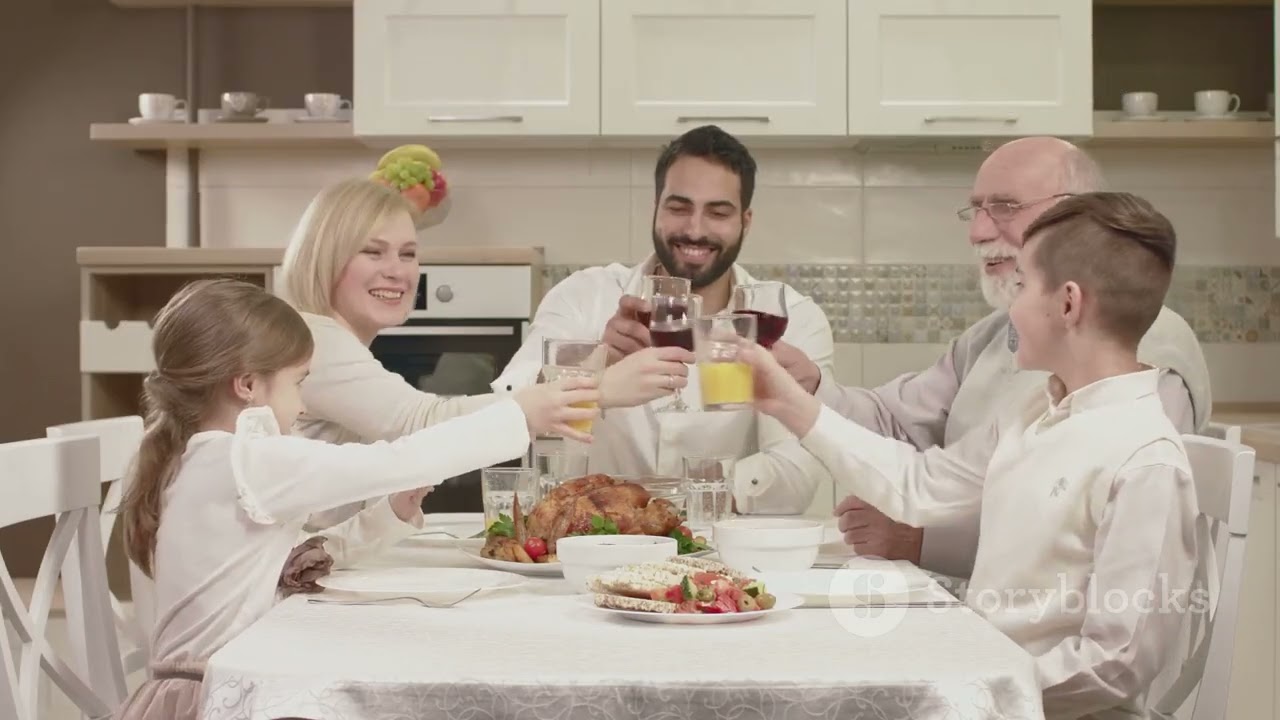 Joyful Islamic Family Dinner Time