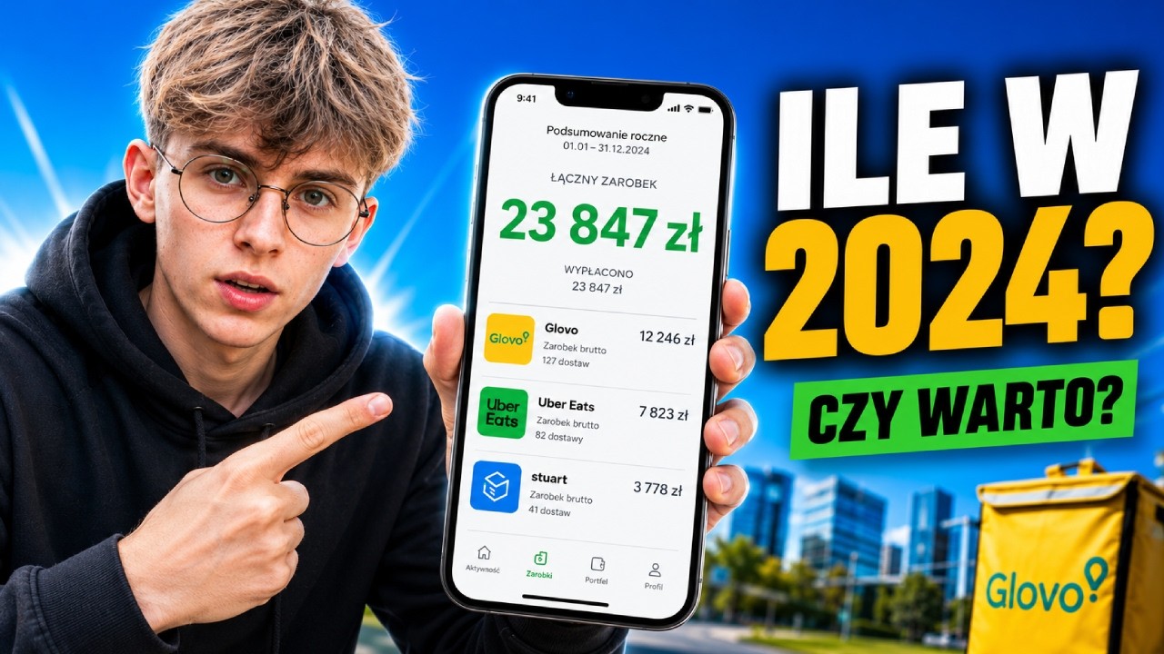 ILE ZAROBIŁEM JAKO DOSTAWCA JEDZENIA W 2024? - Czy warto?