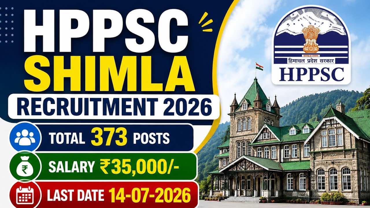 HPPSC Shimla Recruitment 2026 HP Govt Jobs 2026
