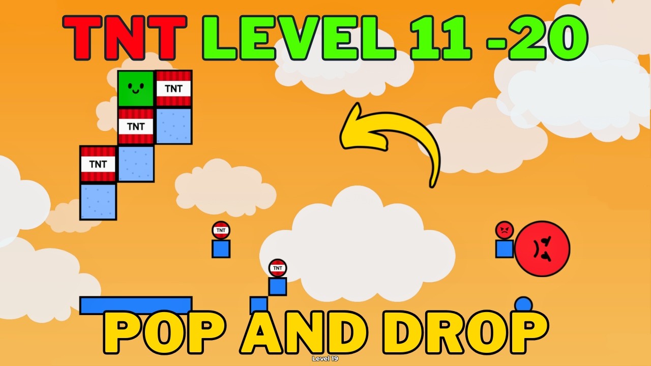 Roblox Pop and Drop TNT Full Walkthrough (Level 11-20) | Pop and Drop TNT Guide