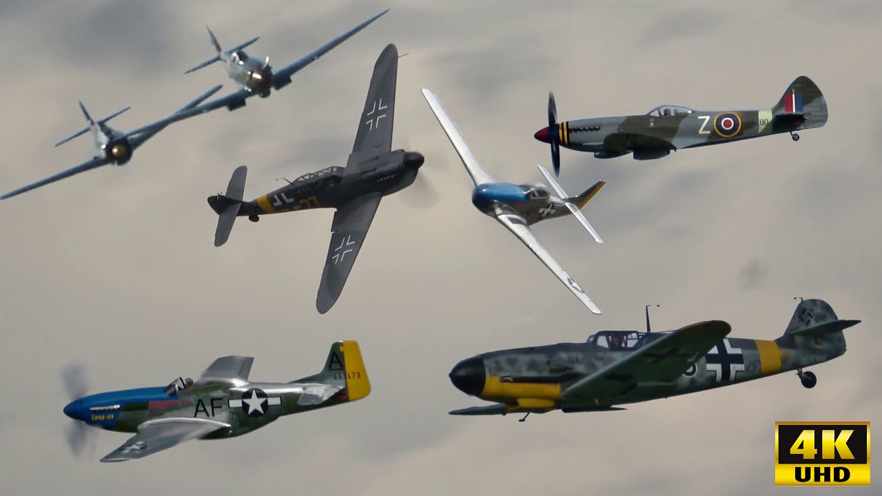 Hangar 10 Collection Fly-In 3x Bf109, FW190, P-51D Mustang and more.