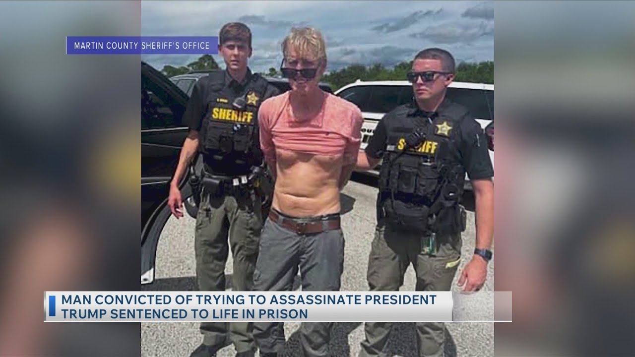 Man convicted of trying to assassinate president Trump sentenced to life in prison