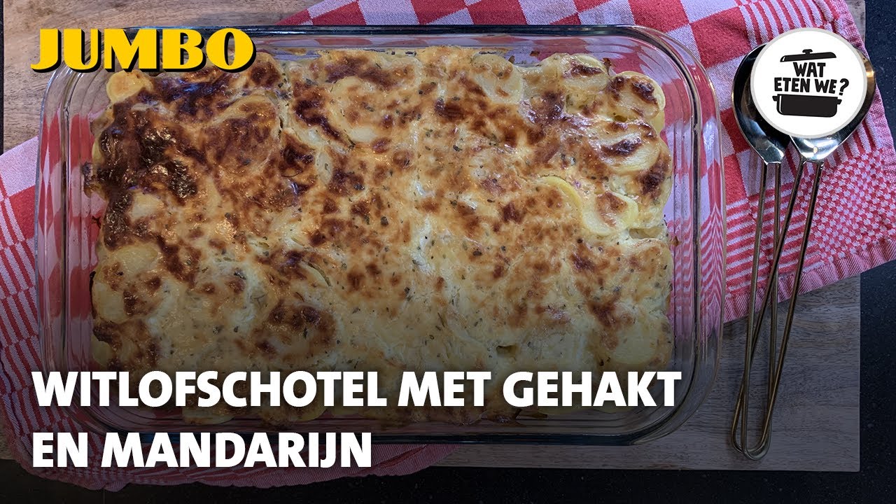 Wat eten we? Witlofschotel met gehakt en mandarijn