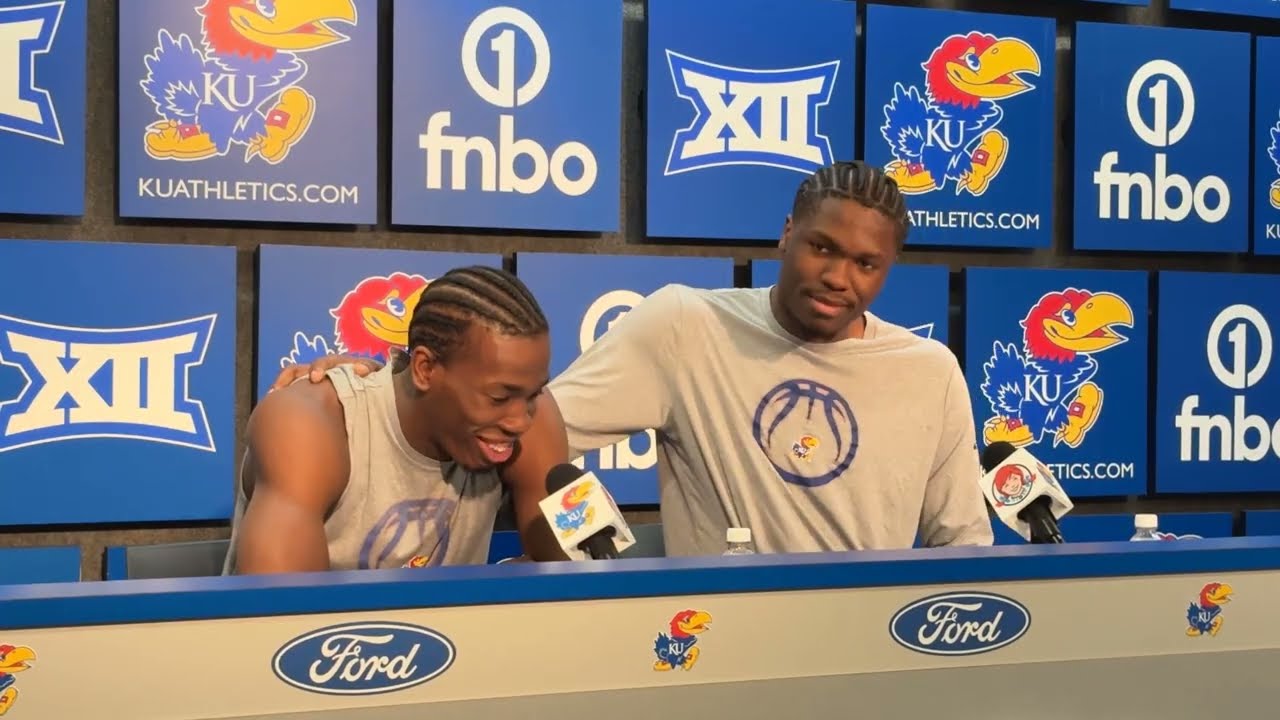 Melvin Council and Flory Bidunga previewing the Big 12 Tournament