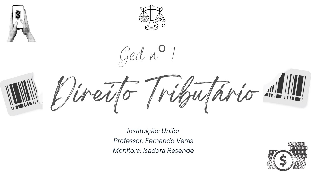 Introdução ao direito financeiro, conceito de tributos e introdução a impostos. ( Ged n° 1) 