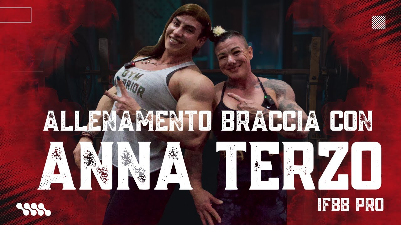 2 woman bodybuilders a confronto allenamento Braccia con Anna Terzo