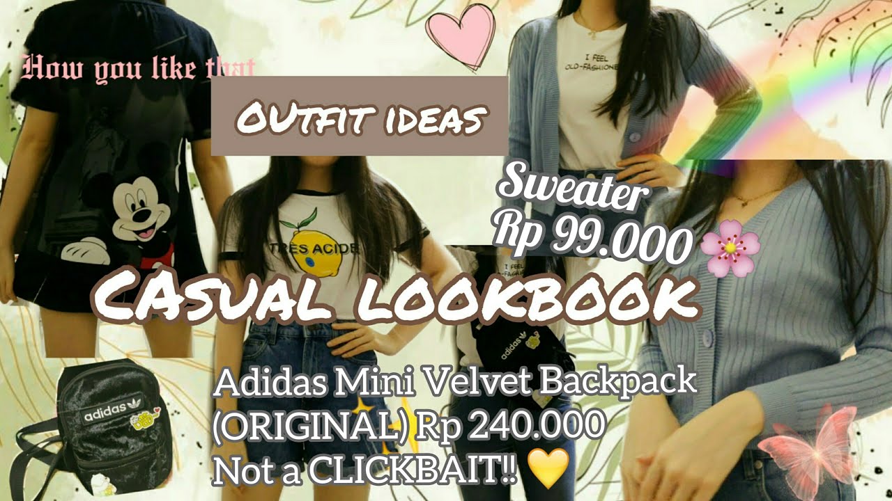 ADIDAS Bag (ORI) Rp 240K! | OUTFIT IDEAS INDONESIA 2020 🌸 | CASUAL LOOKBOOK ~ 🐝