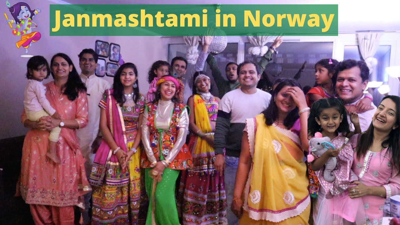 INDIAN & PAKISTANI CELEBRATING JANMASHTAMI TOGETHER IN NORWAY