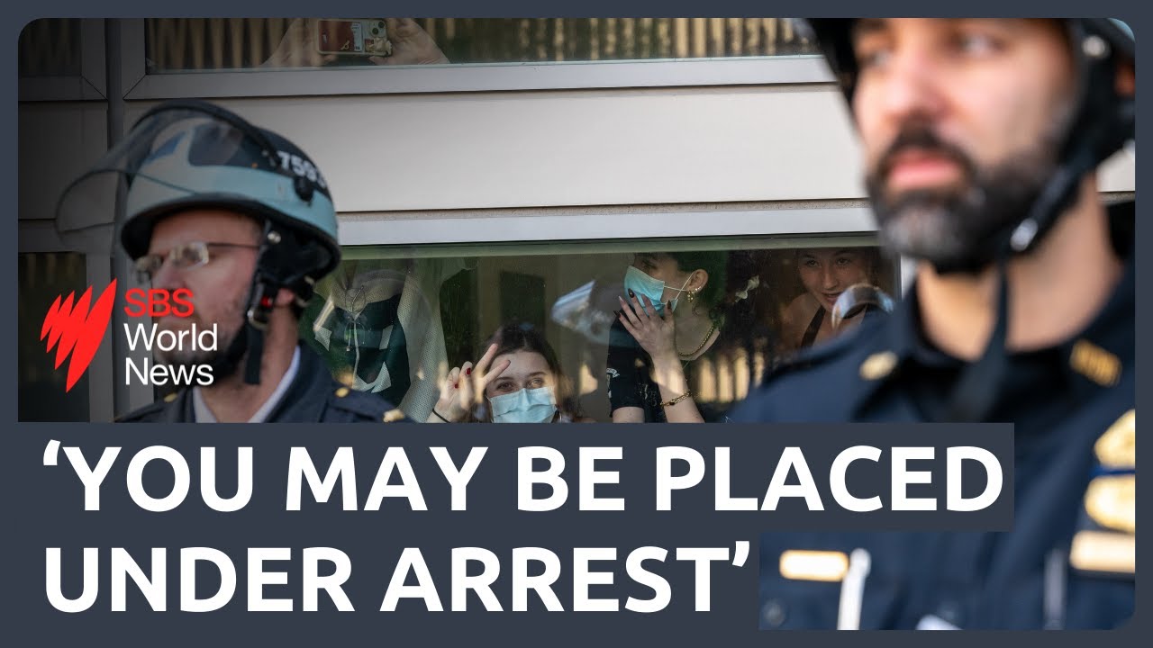 Clashes between protesters and police escalate at Columbia University | SBS News