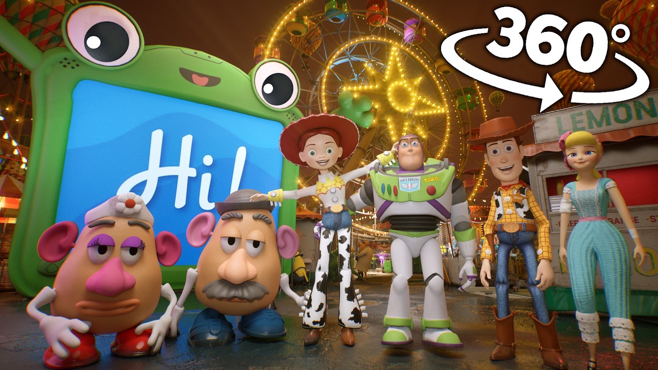 Toy Story 5 All Characters in Amusement Park | 360&deg; VR Animation
